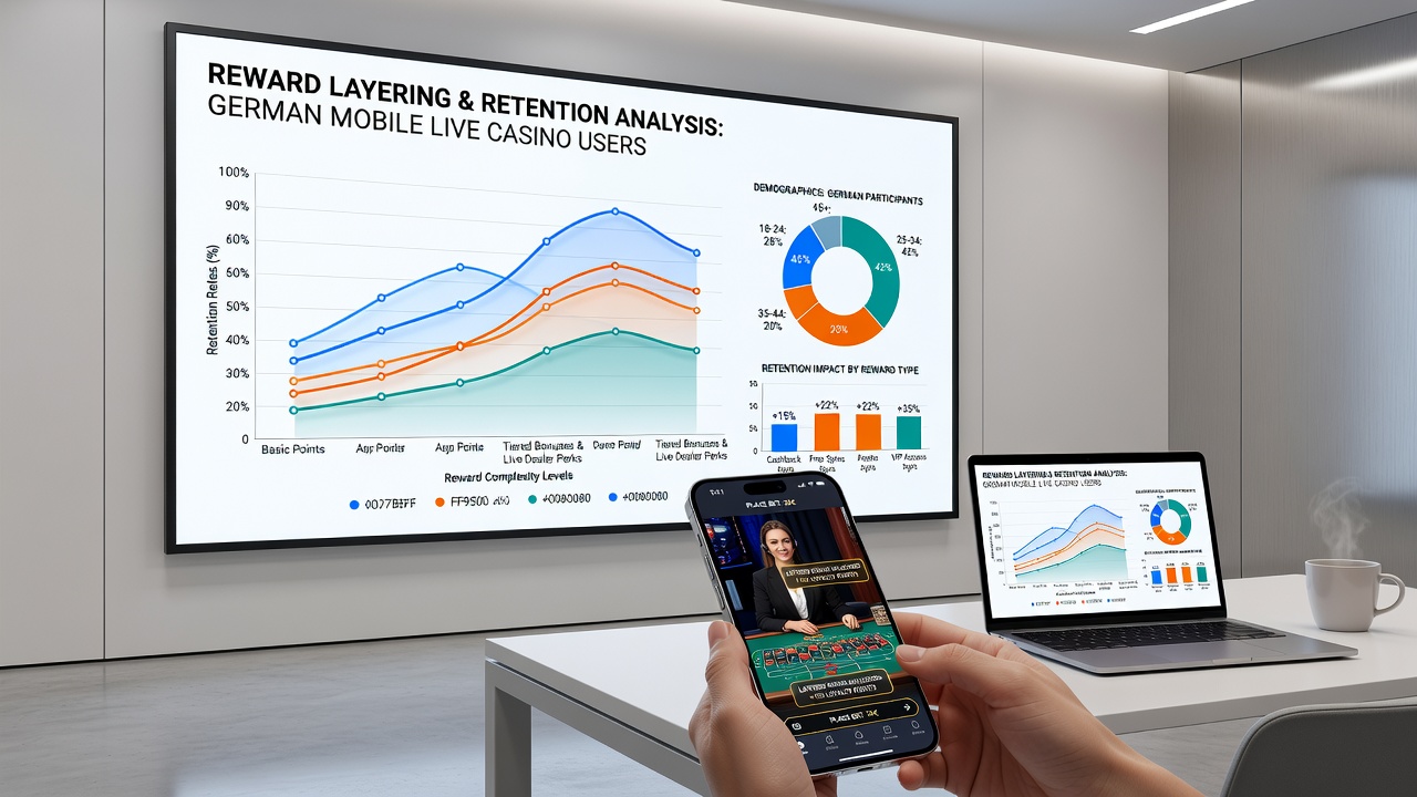 Detaillierte Grafik zu Retentionsraten bei gestaffelten Belohnungen in deutschen mobilen Casinos