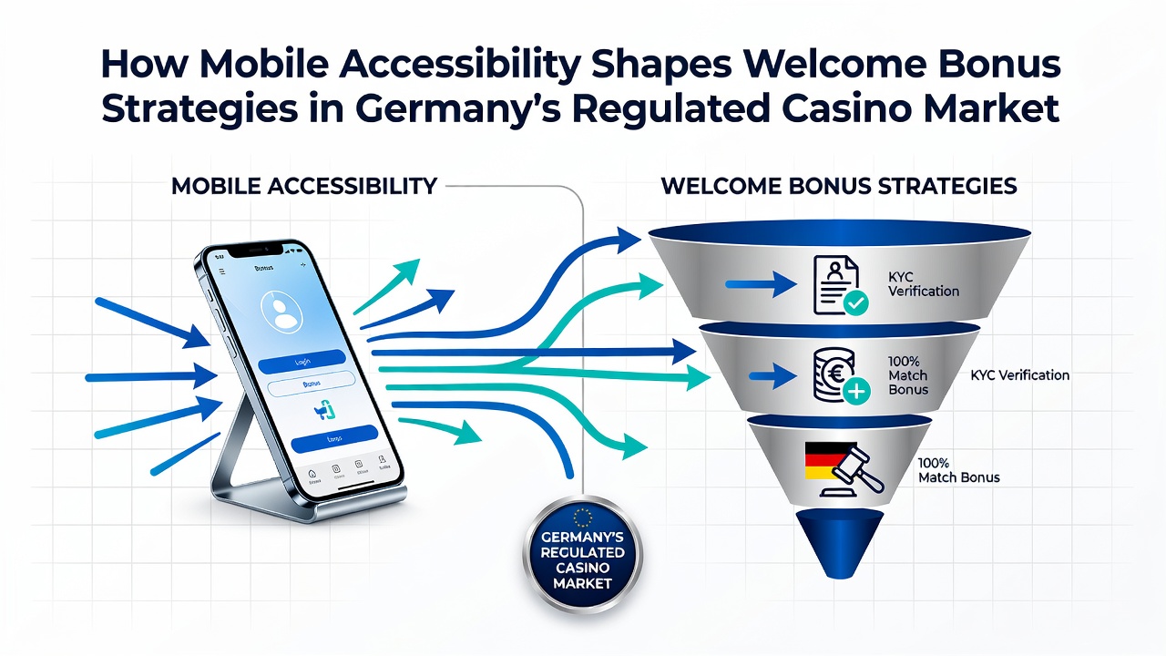 Mobile Casino-Schnittstelle mit Willkommensbonus-Angeboten auf einem Smartphone-Bildschirm in Deutschland