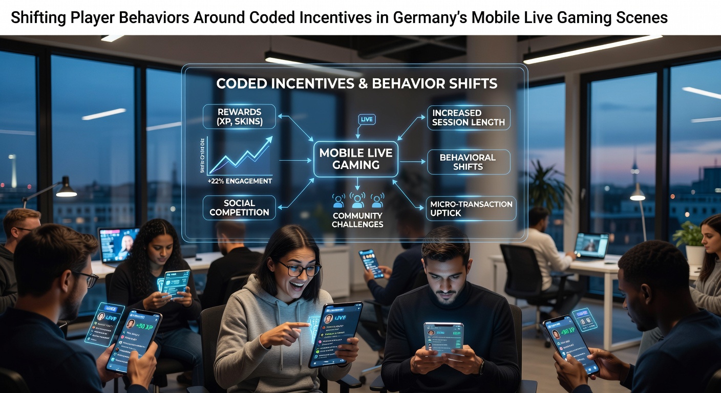 Illustration zu Spielerverhalten bei codierten Anreizen in mobilen Live-Gaming-Szenen Deutschlands