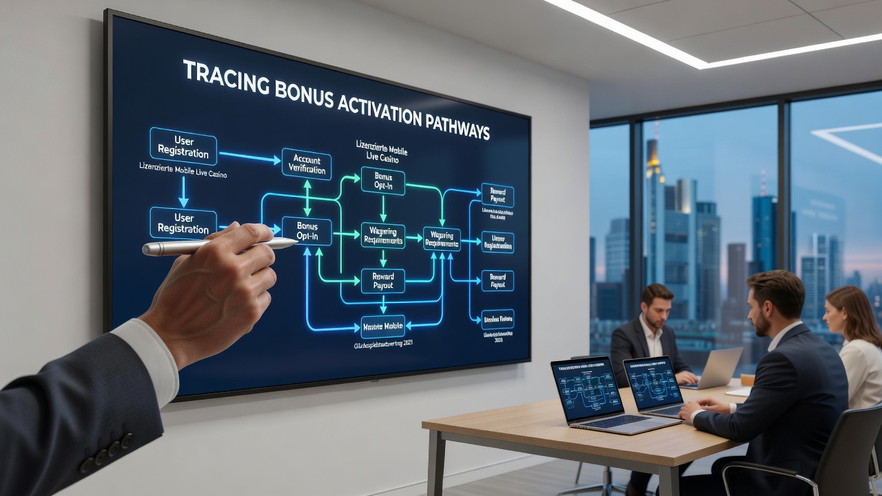Detailansicht eines mobilen Live-Casino-Interfaces mit Aktivierungspfaden